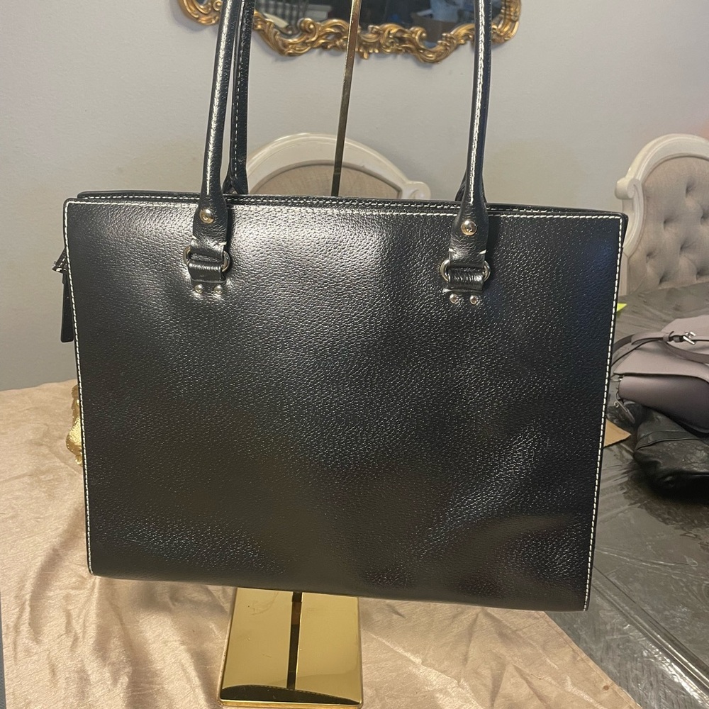 Kate Spade Black Textured Leather Bag - Picture 4 of 6